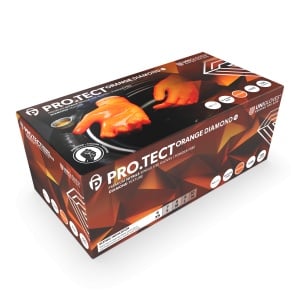Manusi nitril PROTECT Orange Diamond HD M ● 100 buc