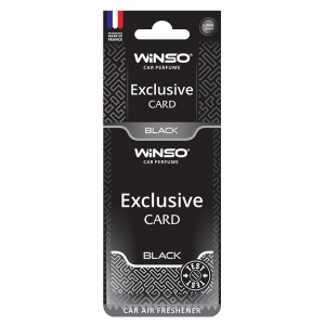 Odorizant auto Winso Car Parfume Exclusive Card Black - Air Fresher