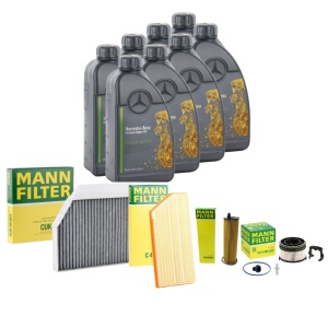 Pachet Revizie Ulei Mercedes Benz 229.52 + Filtre Mann pentru Mercedes GLE/GLE Coupe 350D W167 272cp