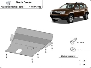 Scut metalic motor, cutie de viteză
