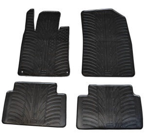 Set covorase auto din cauciuc Peugeot 508 2011-12.2018, Negru, Gledring, 4 buc. (GL0156)