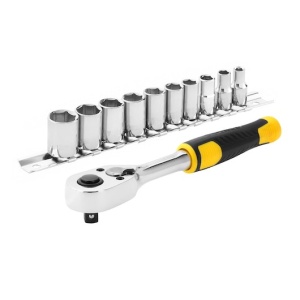 Set de clicheți și chei tubulare STANLEY® 1/4 in., 72 de dinți, 11 buc.