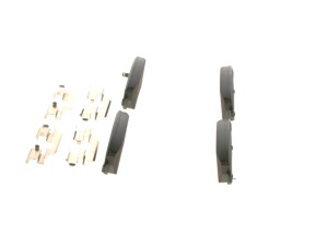 Set Plăcuțe Frână Față Bosch 0 986 494 160 pentru Opel Agila B (2008-2014) și Suzuki Swift 3 (2005→) – Senzor Uzură - Img 4