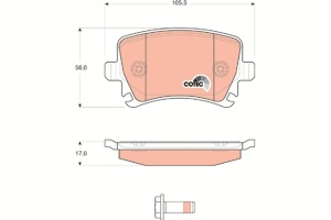 Set Placute Frana SPATE Trw Volkswagen Passat CC 2012-2016 GDB1622 - Img 9
