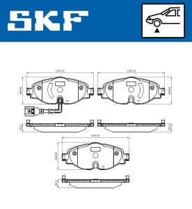 SKF VKBP 80018 E Plăcuțe de frână echivalenta GDB2143 - Img 2