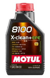 Ulei motor turisme Motul 8100 X-CLEAN+ EFE 0W30 1L