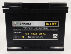 Baterie Auto Renault 60 Ah 510Aen