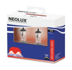 Bec Neolux Extra Light +50% H4 12V 60/55W P43t