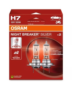 Bec Osram Night Breaker Silver H7 12V 55W PX26d Set 2 buc