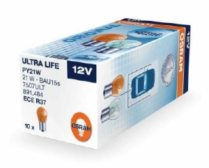 Bec Osram Ultra Life lampa mers inapoi PY21W 12V BAU15s