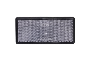 Catadioptru dreptunghiular autoadeziv 86x40mm Alb