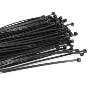 Colier plastic 3.6x370 Alb 100 buc