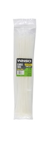 Coliere plastic 3,6x370 Alb - Set 100 buc