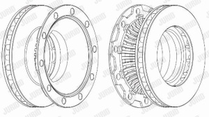 Disc frana spate stg/dr Jurid