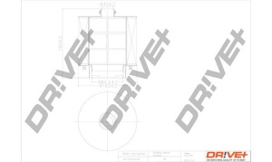 Filtru aer Dr!ve+ DP1110.10.0765 echivalenta C 17 337/2