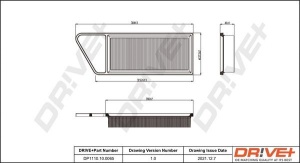 Filtru de aer Dr!ve+ DP1110.10.0065 echivalenta C 3087/2
