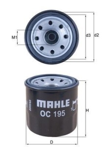 MAHLE ORIGINAL OC 195 Filtru ulei echivalenta W67/1 - Img 4