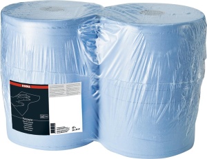 Rola de hartie albastra, 2 straturi, 1000 hartii, 38x36cm, (1 rola), E-COLL