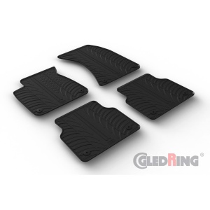 Set 4 covorase cauciuc dedicate AUDI A8 2009-2017 lim., autom./rubber ma