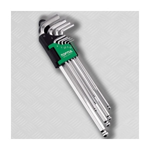 Set chei hexagonale in forma de L lung cu bila T10-T50