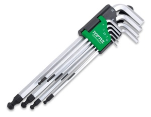 Set chei hexagonale Tip L, 9 buc, Extra lung