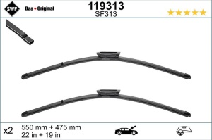 Set lamela stergator SWF Wiper FB OE LHD 550/475 mm