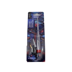 Tester pt tensiune 6-24V, mic, tip surubelnita, carcasa transparenta