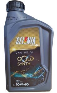 Ulei motor SELENIA GOLD SYNTH 10W40 70771E18EU, volum 1 litru, semi-sintetic