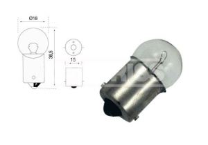 Bec Carpriss R10W 24V 10W BA15s