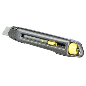 Cuțit cu lamă segmentată STANLEY® InterLock® de 18 mm, metalic