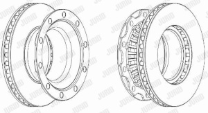 Disc frana spate stg/dr Jurid