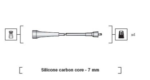 MAGNETI MARELLI 941318111263 / MSK 1263 Set cablaj aprindere pentru RENAULT LAGUNA, MEGANE, ESPACE
