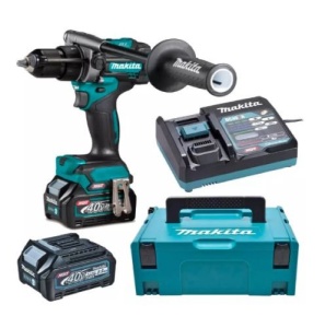 Makita DF001GM201 masina de gaurit-insurubat cu mandrina 40 V | 140 Nm | Fara perii de carbon | 2 x 4 Ah acumulatori + incarcator | In MakPac