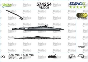 Set lamela stergator Valeo Silencio 575/500 mm