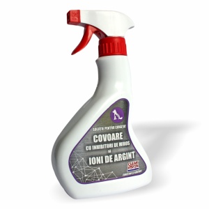 Solutie pentru curatat covoare cu ioni de argint si inhibitori de miros 500 ml