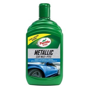 Solutie polish+ceara pentru vopsea metalizata Metallic Car Wax+PTFE TURTLE WAX 500 ml