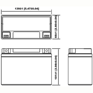 Baterie moto sigilata 12V 6.5Ah, Yucell YS12-6,5L - Img 2