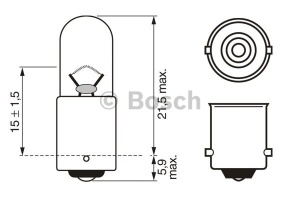 Bec Bosch Pure Light T4W 12V 4W BA9s