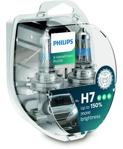 Bec Halogen Philips H7 X-tremeVision Pro150 12V 55W PX26d - Set 2 Buc