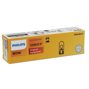Bec Halogen Philips Wedge Base Vision W5W 12V 5W W2,1x9,5d