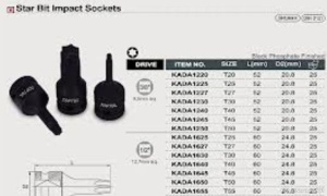 Bit impact 1/2 T55