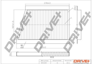 Dr!ve+ DP1110.12.0019 Filtru, aer habitaclu potriviți pentru MERCEDES-BENZ Clasa C, CLK, CLC
