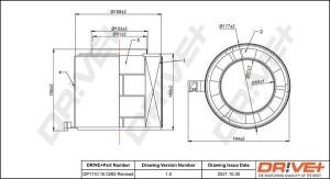Filtru aer Dr!ve+ DP1110.10.0265 echivalenta C 17 011