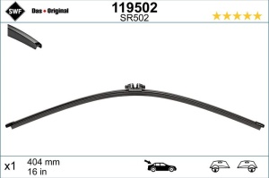 Lamela stergator spate SWF Wiper FB REAR LHD/RHD 404 mm