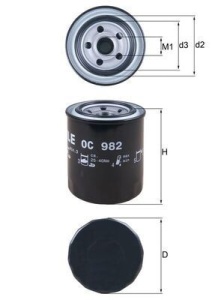 MAHLE ORIGINAL OC 982 Filtru ulei - Img 3