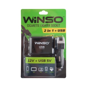 Priza brichetă Winso 2 în 1 - 12V - USB 5V