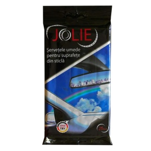 Servetele umede auto pentru suprafete din sticla Jolie 25 buc