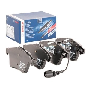Set Plăcuțe Frână Fata Bosch 0 986 494 107 pentru Volkswagen Transporter T4, T5, T6 – Senzor Uzura inclus