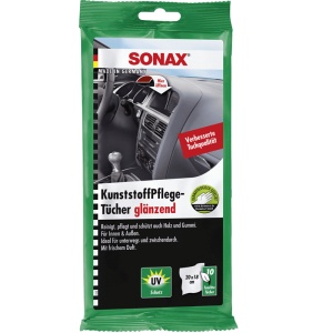 SONAX Servețele umede pentru suprafețe din plastic, cu efect lucios, cod 415100