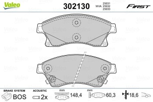 VALEO 302130 Placute de frana - Img 3